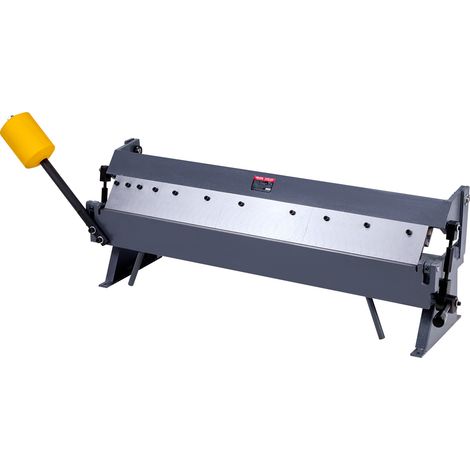 VEVOR Piegatrice per Lamiera e Vaschetta, Piegatrice per Lamiera da 610 mm, Capacita in Acciaio Dolce Calibro 16, Regolabile da 0 a 135 Gradi, per Metallo con 6 Dita, per Piegature Precise