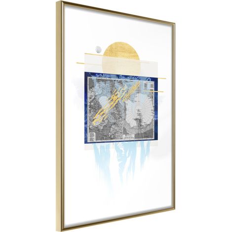 Affiche Murale Encadrée "The Coldest Continent" 40 x 60 cm Or (1/2)