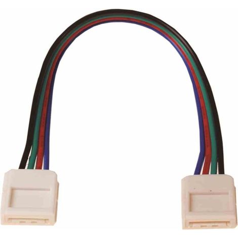 Connecteur pour rubans LED RGB, 4 broches, double face, 10 mm, Eko-light EKPZ754