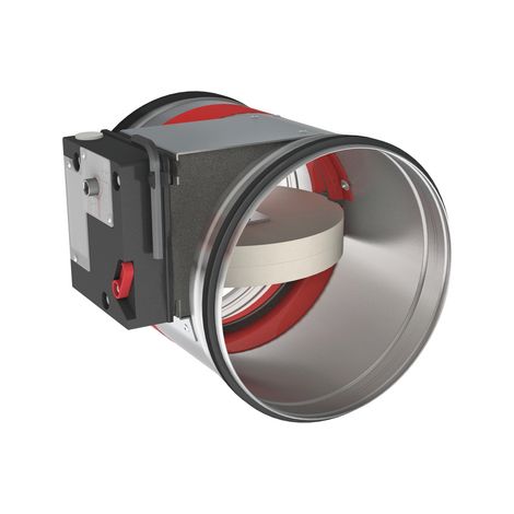 Clapet coupe-feu 2 H, circulaire, contacts début/fin de course, NF, D 400 mm S&P (UNELVENT) 860823