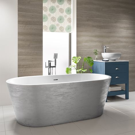 Luxury Freestanding Bathtub 1495x745 - Silver (1/3)
