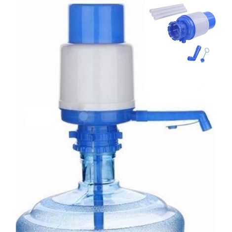 Pompe à eau manuelle pour distributeur d'eau en bouteille 5-6 gallons (19-23 litres), pour la maison ou le bureau, avec filtres à eau pour carafe. (1/4)
