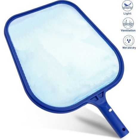 Professioneller Poolskimmer, Poolnetze / Blattnetze - Feines Netz - Hochleistungsrahmen - Poolzubehör für Spas, Pools, Whirlpools, Springbrunnen - zur Poolreinigung (1/5)