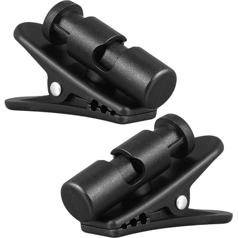 Clip pour Câble Écouteurs en Plastique Noir 2pcs Rotation 360° pour Sport et Course Maintien Sécurisé et Organisation des Fils (1/5)