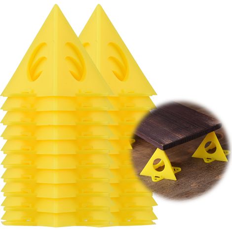 20 supports de peinture empilables, mini-coniques, pour toiles, portes d'armoires, volets, meubles, artisanat, moulures (1/4)