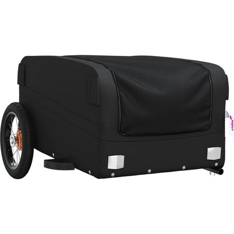 Remorque chariot transport de vélo 30 kg fer noir (1/5)
