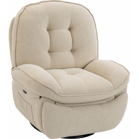 Relaxsessel Fernsehsessel mit Liegefunktion, Drehbarer Ruhesessel mit Wippfunktion, für Wohnzimmer, Schlafzimmer (1/5)