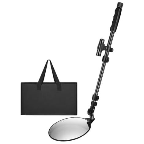Miroir d'inspection de véhicule avec lumière et poignée télescopique, miroir à la main pour accessoires sous-véhicule - (1/5)