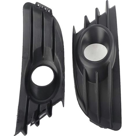 Paire de grilles de feux antibrouillard pour pare-chocs avant, noires, compatibles avec Citroën C4 2004-2008 (1/5)