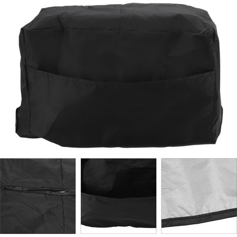 Auvent de machine à souder imperméable en taffetas plaqué 190T résistant aux UV pour balcon jardin 50 x 25 x 31 cm Polyester Noir Argent (1/5)
