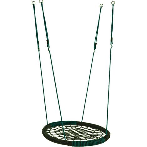 Axi Balançoire Nid D’Oiseau Enfant 100 Cm Balançoire Ronde Vert Pour Le Jardin (1/10)