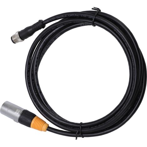 Câble Ethernet M12 RJ45 étanche RJ45 vers M12 5 broches mâle blindé adaptateur pour automatisme industriel 2m/6.56ft (1/5)