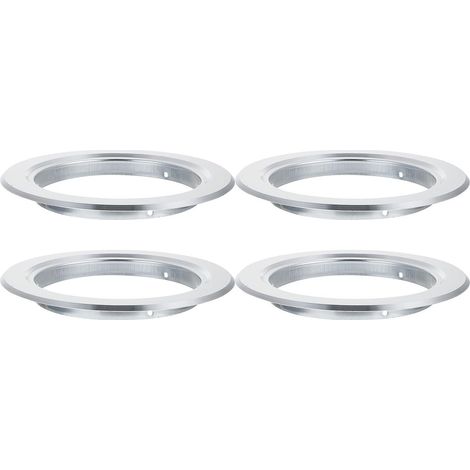 Anneau Anti-Morsure Pratiques et Résistantes 4 Pièces en Aluminium Argenté pour Nichoir à Oiseaux pour Boîte D'élevage d'oiseaux et Perroquets (1/5)