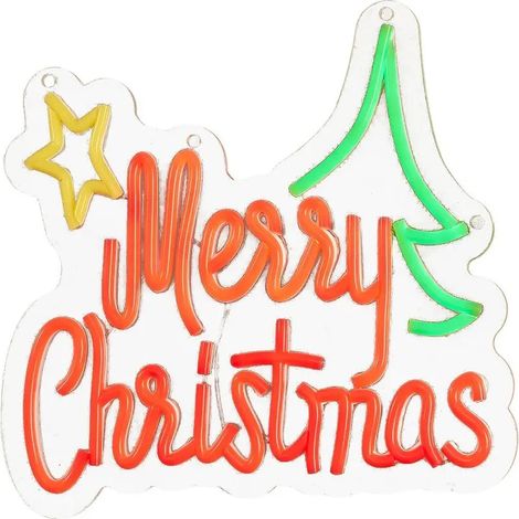 Neon Merry Xmas multicolor mit 150 LED IP20