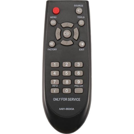 Télécommande - Remplacement AA81-00243A - Pour TV Samsung UE55ES6100W UE43J5550 UE46D6500 - Fréquence 433 MHz - Noir - 1 Pièce (1/4)