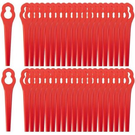 Lot de 100 Lames de Rechange compatibles avec Coupe-Bordure sans Fil - Lame en Plastique pour débroussailleuse (1/5)