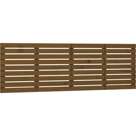 Maison Exclusive - Cabecero cama pared madera maciza pino marrón