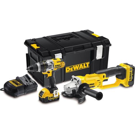 DeWALT DCK293M2 18V XRP Hammer Drill & Grinder Kit 2x4ah (1/4)