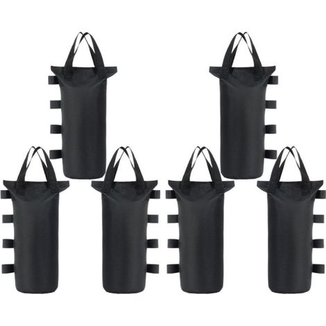 Sacs de sable à remplir, poids pour tonnelle, tente et pavillon pop-up, gazebo, kit de construction d'abri de voiture, support de parasol pliable, matériaux Oxford robustes, PVC (1/5)