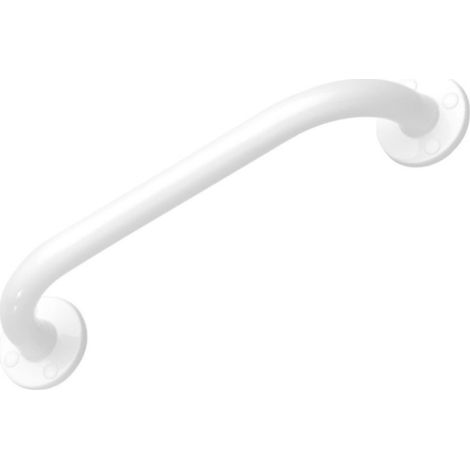 Barra de apoyo PMR PELLET recta Essentiel acero epoxi 30 cm blanco (1/4)