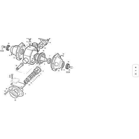 Turbo 4 Hinterachsdifferential ORIGINAL KUBOTA GIANNI FERRARI 01.90.00.0880
