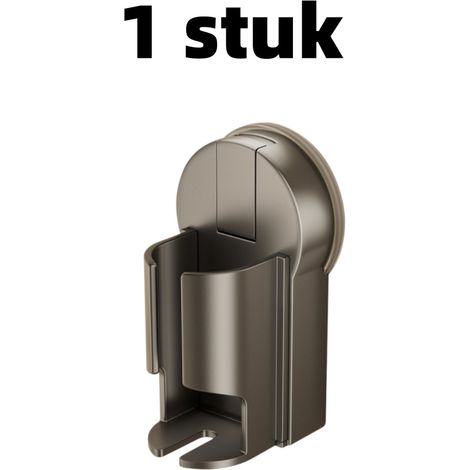 pièce - Standard - Support pour brosse à dents électrique - Ventouse - Organisateur - Fixation murale - Sans perçage - Convient pour ranger les articles de toilette - 11 cm x 5,8 cm - Gris (1/5)