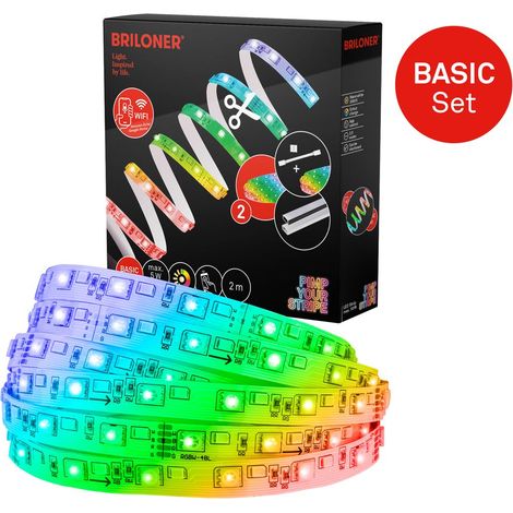 Pimp Your Stripe Starterset LED Strip 2m, WiFi, RGB+W