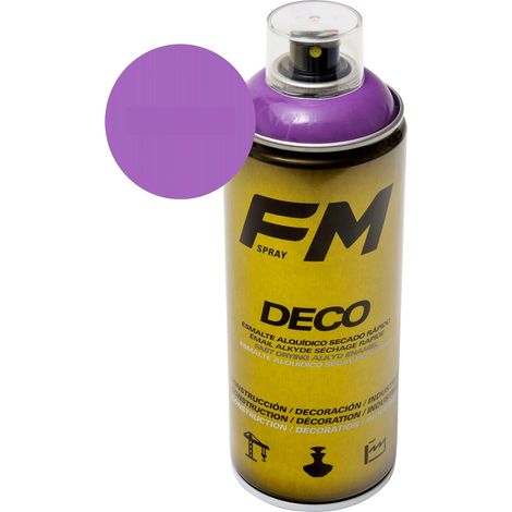 Bombe de peinture aérosol violet 400ml – Très résistante aux intempéries – Pour intérieur et extérieur – RAL 4008 – Fm Spray