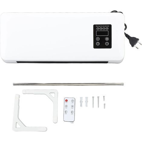 1500-W-Elektro-Wandheizgerät aus ABS-Kunststoff, Schnellheiz- und Kühlfunktion mit Fernbedienung und Handtuchtrockner für Schlafzimmer und Badezimmer (1/5)