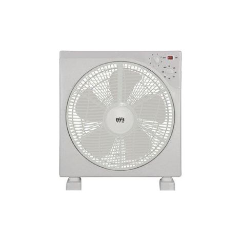 Ventilateur sur pied 300 mm – 5 pales – 3 vitesses – 45W – Minuterie – Rotation – ABS blanc – Effe