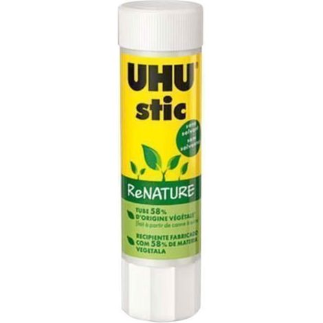 Bâton de colle - UHU - ReNATURE - Blanc - 8.2 g - Poids 0.1