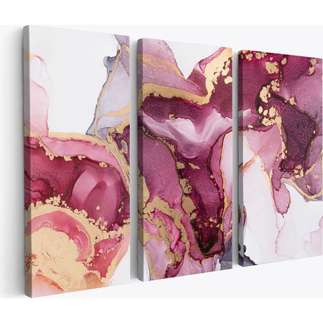 Tableau triptyque - Abstrait (1/4)