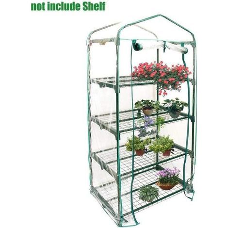 PVC greenhouse cover for wintering, plant tent, small garden greenhouse, ideal for tomatoes on balconies or terraces. (1/4)