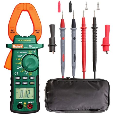 Präzisions-Zangenmultimeter mit Aufbewahrungstasche, NCV-LED-Leuchte für Wechsel-/Gleichstrom, Heimgebrauch (1/4)