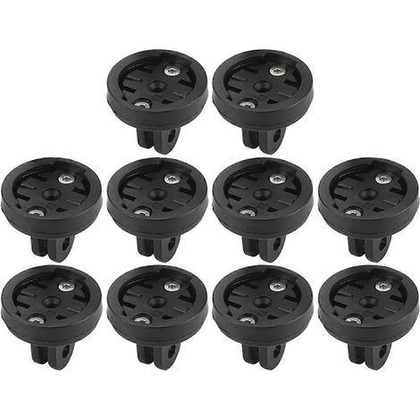 Packung mit 10 Montagehalterungen für Fahrradsattellichter, schwarze Stecker (1/5)
