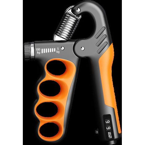 Compteur électronique réglable (à cinq doigts, à commande mécanique orange) pour testeurs de force de préhension (1/3)