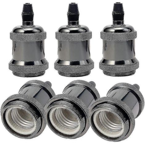 Douille E27, suspension rétro, douille en cuivre massif pour suspension au plafond (DIY). (1/3)