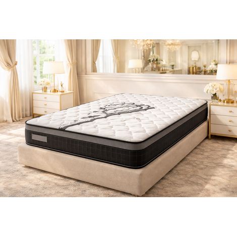 Matelas 140x190  - Hauteur 25 cm Soutien Ferme et Durable en Mousse Polyuréthane – 2 Faces de Couchage  – Tissu Stretch 220 gr/m² – Certifié CertiPUR & OEKO-TEx – Modèle IZIABELLA