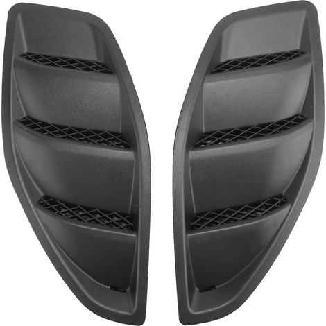 Embellecedores de ventilación para el capó del motor, lado izquierdo y derecho, compatibles con Jeep JK Wrangler 2007-2017. (1/5)