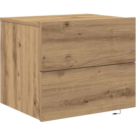 Maison Exclusive - Armario de Noche con cajón Roble artesanal 50 (1/5)