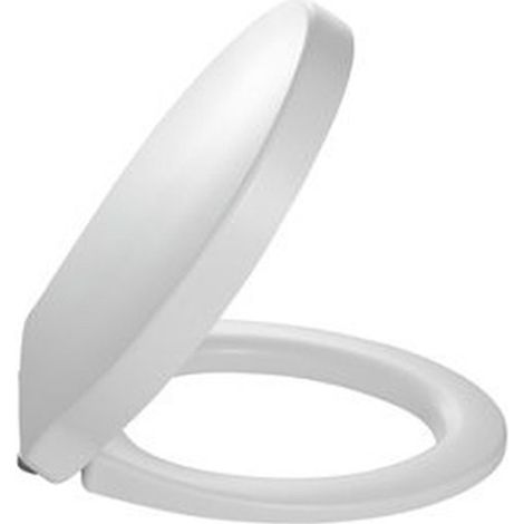 Jacob Delafon – Abattant WC Thermodur E7000500 – Descente progressive – Fixation rapide – Confort sonore avec amortissement – Blanc (1/3)