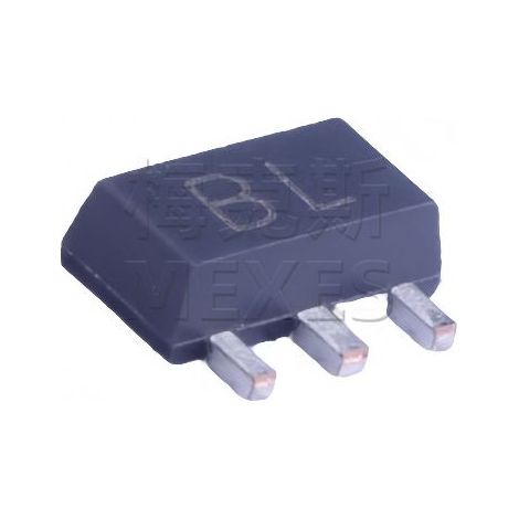 Changdian BCX56 NPN-Quarztransistor, BL-Siebdruck, SOT-89-3-Gehäuse, 1A Stromstärke, 80V Spannungsfestigkeit, elektronisches Bauteil, 5 Stück, verpackt und versandt.