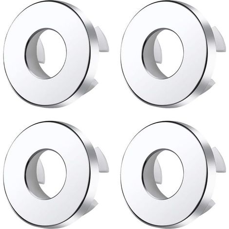 4 piezas de tapa redonda para orificio de rebosadero de fregadero Anillo de rebosadero de fregadero Anillos de rebosadero de fregadero Tapa de anillo de rebosadero de fregadero (1/5)