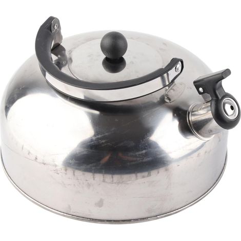 Bouilloire sifflante en acier inoxydable, 3 L, chauffage rapide, boutons One Touch, Bouilloire sifflante avec poignée isolée pour la maison (1/5)
