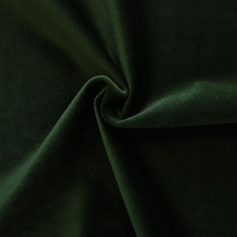 Tissu en velours uni ameublement Vert sapin 145 cm