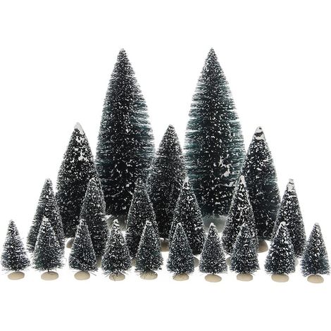 Luville Miniature du village de Noël Vert H8xl8xL8cm