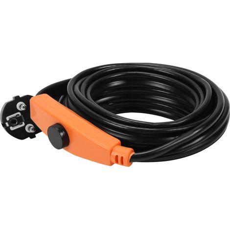 SWANEW Cavo di riscaldamento Cavo riscaldante antigelo autoregolante con termostato 2m 32W (1/5)