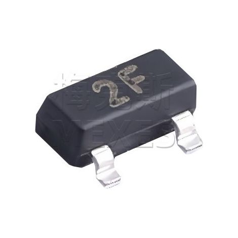 MMBT2907A Chip-Transistor mit Siebdruckmarkierung 2F SOT-23 NPN 600 mA 60 V, oberflächenmontierbares elektronisches Bauteil (5 Stück)