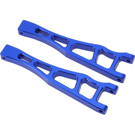 Bras de suspension supérieurs avant en alliage d'aluminium pour voiture télécommandée ARRMA 1/8 6S (en carton, bleu). (1/5)
