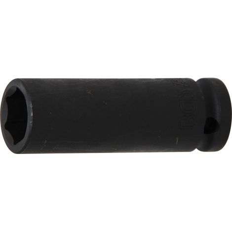 Llaves de vaso impacto hexagonal, largo  entrada 12,5 mm (1/2")  17 mm (1/4)
